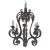 1970s Spanish Revival Wrought Iron Chandelier For Sale