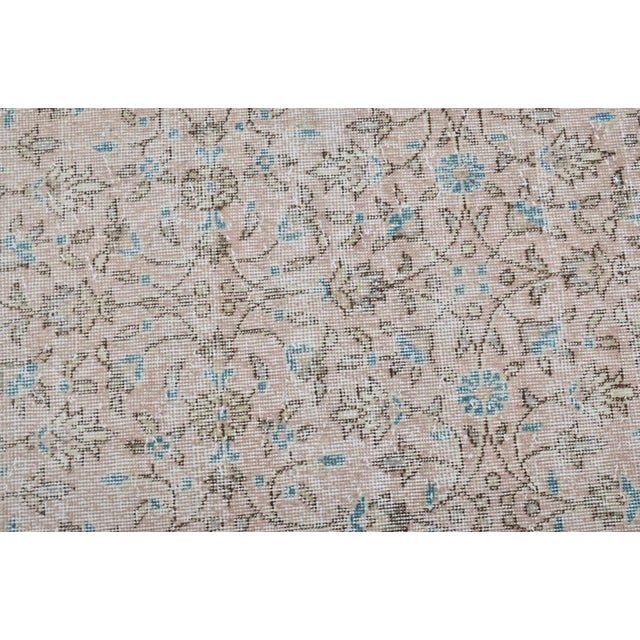 Oushak Anatolian Beige Carpet For Sale - Image 4 of 10