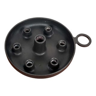 Mid-Century Modern Cast Iron Candleholder by Timo Sarpaneva for Rosenlew of Finland, 1960s For Sale