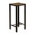 Louis Vuitton Louis Vuitton Leather Top Small Side Table with Custom Metal Base and Stretchers For Sale - Image 4 of 12