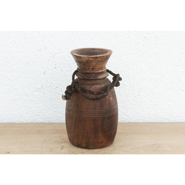 Farmhouse Hand-Turned Vintage Kitchen Vessel For Sale - Image 3 of 7