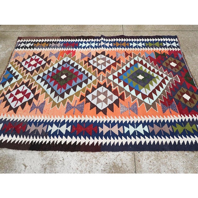 Galerie Shabab Collection Mid-20th Century Persian Flatweave Kilim Rug For Sale In New York - Image 6 of 10