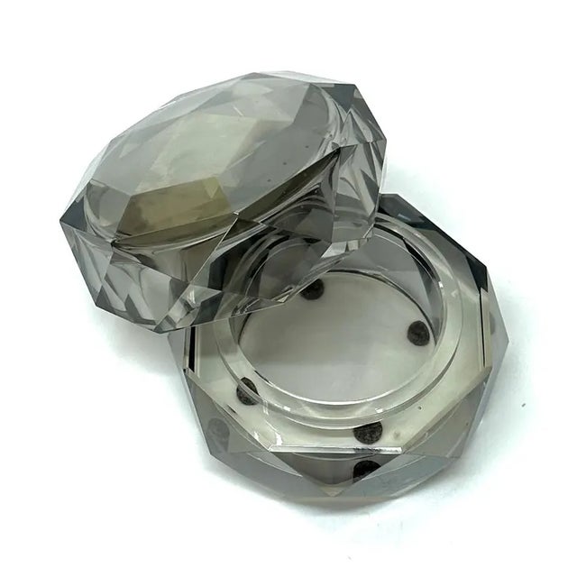 Gray Arteriors Smokey Grey Iridescent Crystal Clarion Trinket Box For Sale - Image 8 of 10