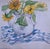 Contemporary 1980’s Original Impressionist Watercolor Painting Sunflowers in Pitcher For Sale - Image 3 of 3