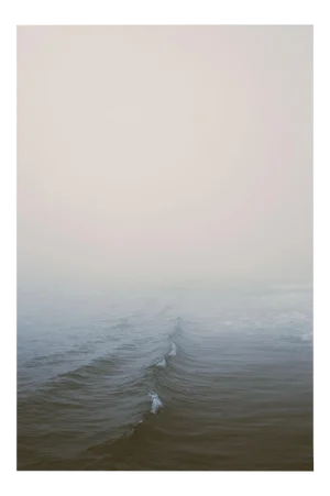 "Wave" Minimalist Ocean Photograph by Capricorn Press