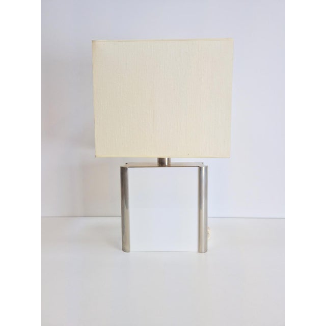 Vintage Table Lamp in Metal and Acrylic by Milo Baughman, 1960s For Sale - Image 13 of 17