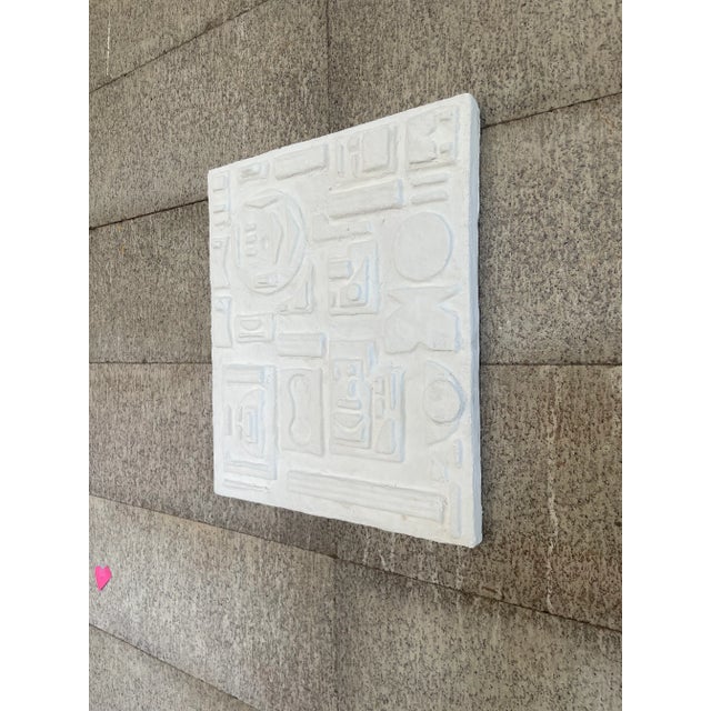 Abstract Geometric Plaster Relief For Sale - Image 3 of 5
