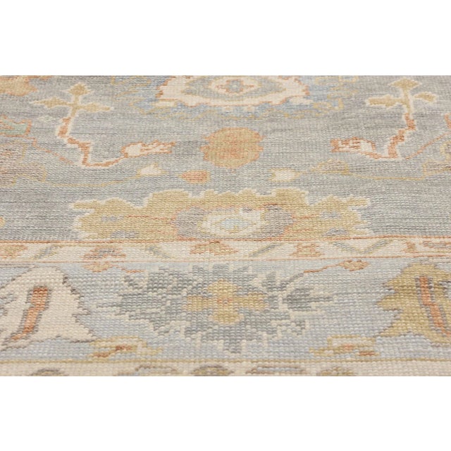 Early 21st Century Vintage Modern Turkish Oushak Rug - 09'00 X 11'08 For Sale - Image 5 of 10