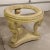 Beige Vintage French Carved Solid Wood Accent/Entryway or Dining Table For Sale - Image 8 of 18