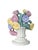 White Antique Basket of Flowers Floral Cast Iron Hubley Doorstop For Sale - Image 8 of 9