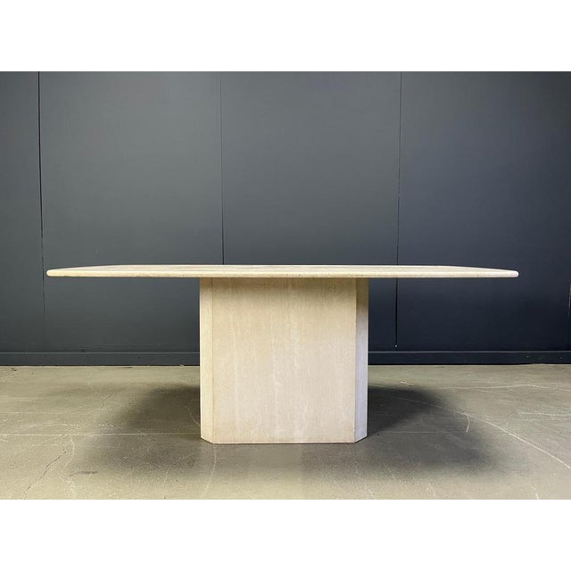 Vintage Travertine Dining Table, 1970s For Sale - Image 14 of 15