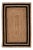 4'x6' Black Border Rectangle Jute Handmade Rug For Sale