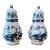 Vintage Blue Danube Blue & White Onion Porcelain Salt & Pepper Shakers For Sale