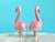 Pink Flamingo Lamp Finials - A Matching Pair For Sale - Image 4 of 9
