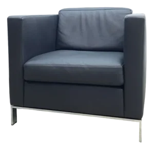 Leather Chair in Gray by Norman Foster for Walter Knoll