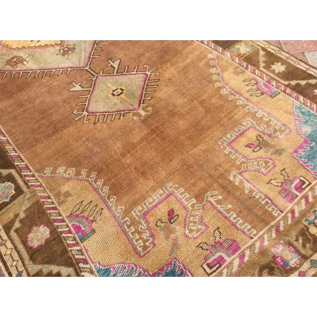 Mid-Century Modern Modern Looks - Vintage Handmade Turkish Rug Runner - 66" X 166.5" For Sale - Image 3 of 12