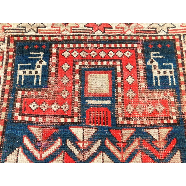 Antique Caucasian Rug. 3'3"x 3'9" For Sale - Image 15 of 18