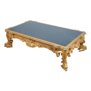 Outstanding Gold Gilt Baroque Style Coffee Cocktail Table For Sale
