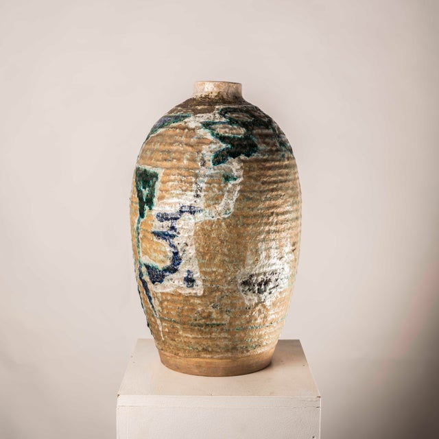 Ceramic Mid-Century Modern Glazed Ceramic Vase, 1960s For Sale - Image 7 of 11