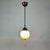 1930s Art Deco Opaline Glass and Burnished Brass Pendants, Germany 1930s, Set of 2 For Sale - Image 5 of 17