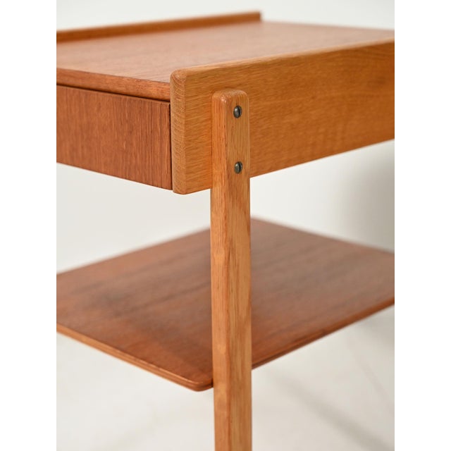 Wood Bedside Tables from AB Carlström & Co, 1960s, Set of 2 For Sale - Image 7 of 12