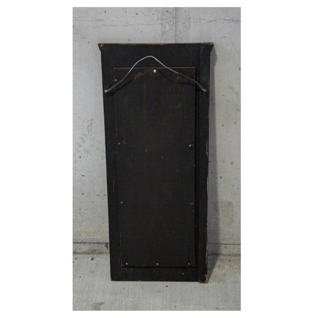 1920s Antique Hand Carved Parcel Gilt Eglomisé Wall Mirror For Sale - Image 5 of 5
