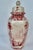 Chinoiserie English Red and White Chinoiserie Transferware Porcelain Lidded Jar For Sale - Image 3 of 12