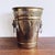 Vintage brass trash can with lion head handles. Overall lovely condition. 9.5” x 7.5” x 12”