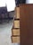 Brown Mid Century Modern Four Drawer Highboy Dresser With Chrome Hardware For Sale - Image 8 of 14