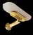 Jill Wall Sconce in Polished Brass and Opaline Glass from Arteluce, Italy, 1970s For Sale - Image 13 of 17