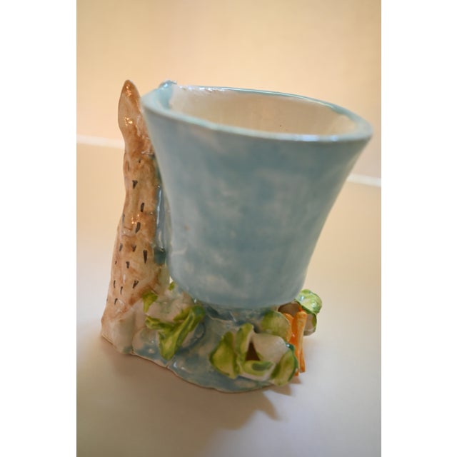 Contemporary Dana Gibson Rabbit Cachepot or Vase For Sale - Image 3 of 7