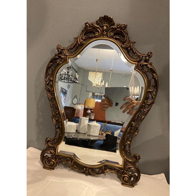 Italian Mirror in Brass, 1960 For Sale - Image 4 of 12