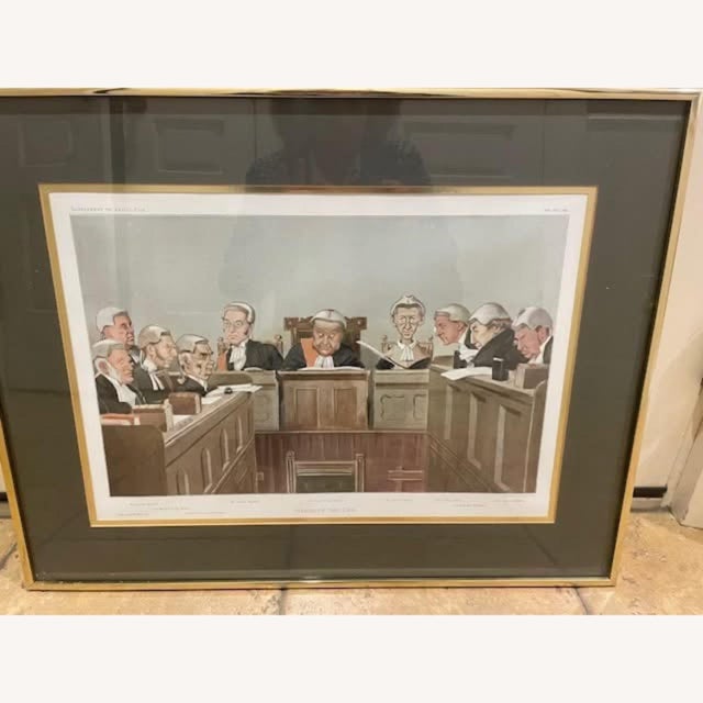 Own a piece of legal history with this iconic double-page chromolithograph from the November 27, 1902 issue of Vanity...