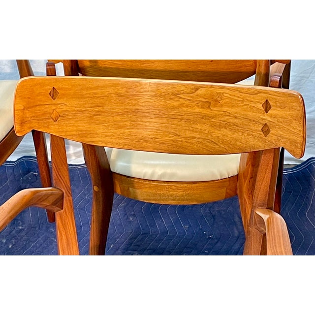 Wood Kip Stewart Designed 1960’s Drexel Declaration Dining Chairs, 4 Pieces For Sale - Image 7 of 12