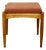 Stool with Orange Brick Boucle Seat by Edmund Homa, 1970s For Sale