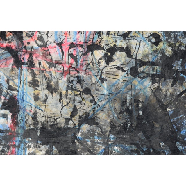 Hans Werner Kirchner, Somber Abstraction (Verso Portrait Study), 1960, Watercolor For Sale - Image 9 of 12