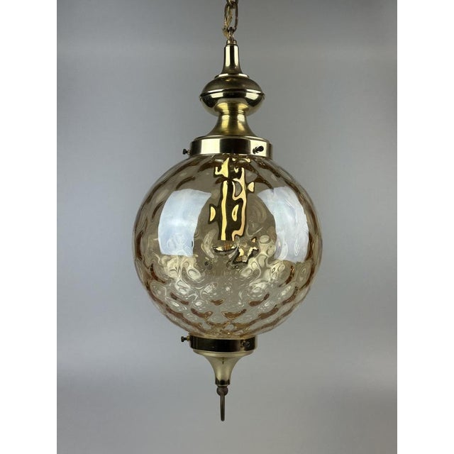 Vintage Space Age Hanging Lamp from Glashütte Limburg, 1960s For Sale - Image 16 of 18