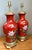 Vintage Hand Painted Glazed Ceramic Lamps - A Pair For Sale - Image 10 of 12
