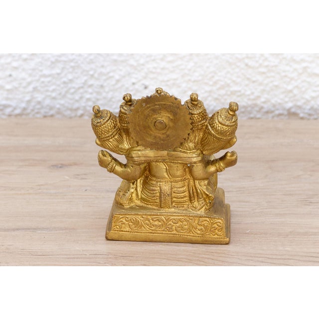 19th Century Antique Five-Headed Guardian Ganesha Statue For Sale - Image 5 of 8