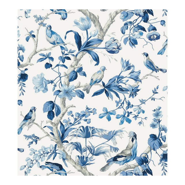 The House of Scalamandre Belize Wallcovering, Porcelain For Sale
