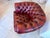 Oxblood Red Chesterfield Club Lounge Chair For Sale - Image 4 of 12