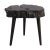Organic Modern Black Lychee Living Edge Accent Table For Sale In Greensboro - Image 6 of 10