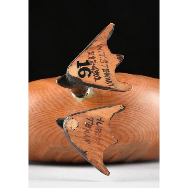 Impressionist Hand Carved and Painted Canada Goose by H. W. Stewart, 14” X 8.5” For Sale - Image 3 of 10