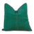 Kasa Green Dotted Ahir Handloom Pillow For Sale