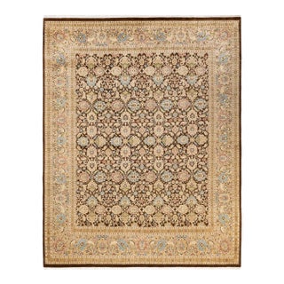 Mogul Hand-Knotted Area Rug - Brown, 8' 1" x 10' 2" For Sale
