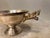 Chinoiserie Antique European Silver Plated Pedestal Bowl With Cast Dragon Handles For Sale - Image 3 of 6
