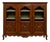 Louis XV Style Walnut Display Bookcase For Sale