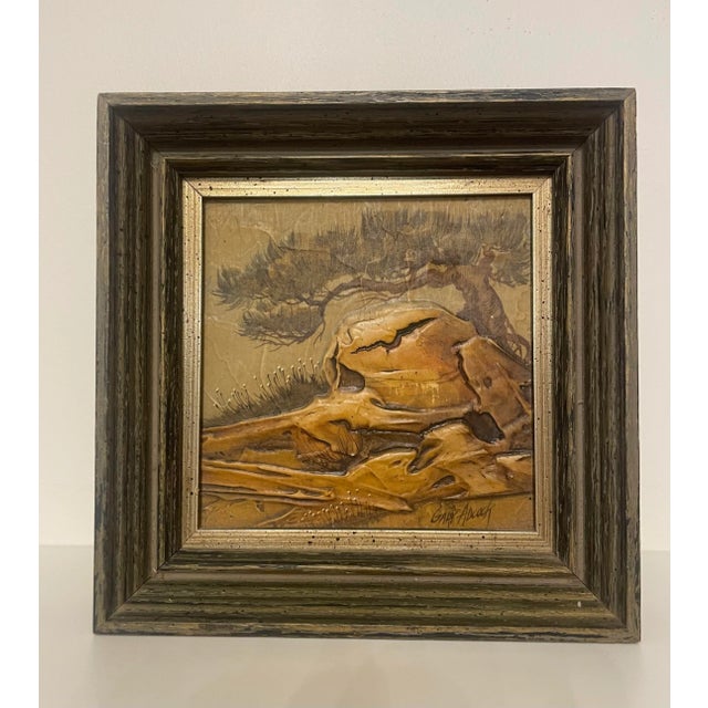 American Southwest Realism Landscape Framed Original Oil Painting by Gary Adcock For Sale - Image 12 of 12