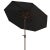 Contemporary Outdoor Lorenia 9ft Double Top Market Umbrella - Black For Sale - Image 3 of 5