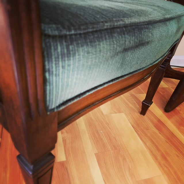 ✨ Vintage charm meets timeless elegance ✨ This stunning velvet and cane accent chair is the kind of piece that transforms...